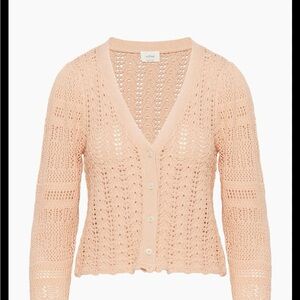 Wilfred Light Pink Cotton Cardigan